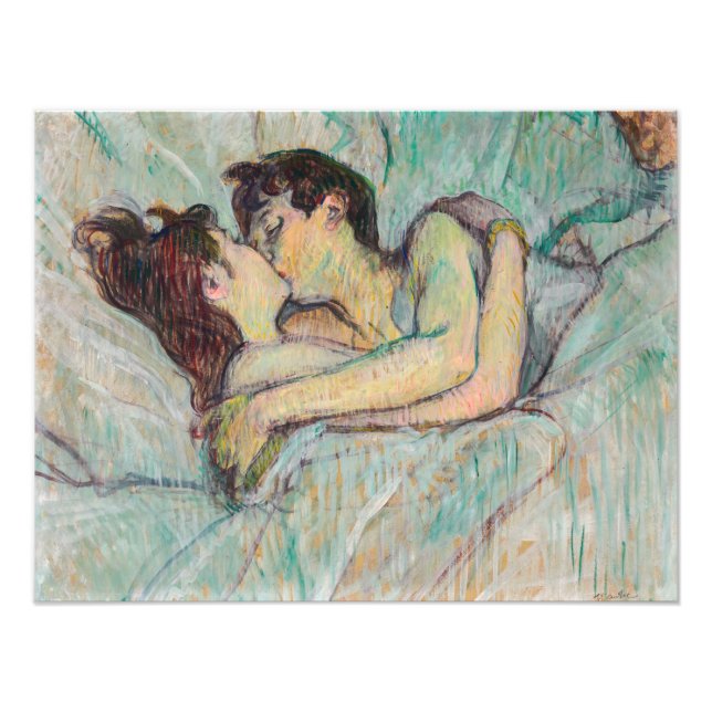Foto Toulouse-Lautrec - En La Cama, El Beso (Frente)