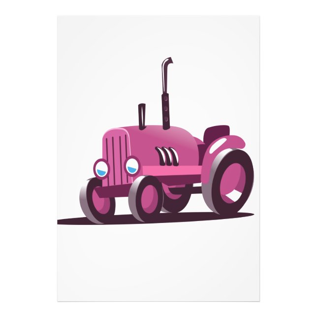 Foto Tractor Rosa Lindo (Frente)
