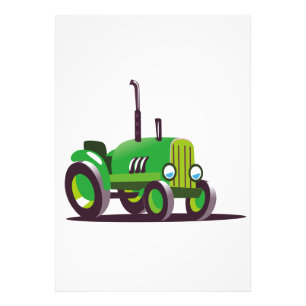 Foto Tractor verde lindo