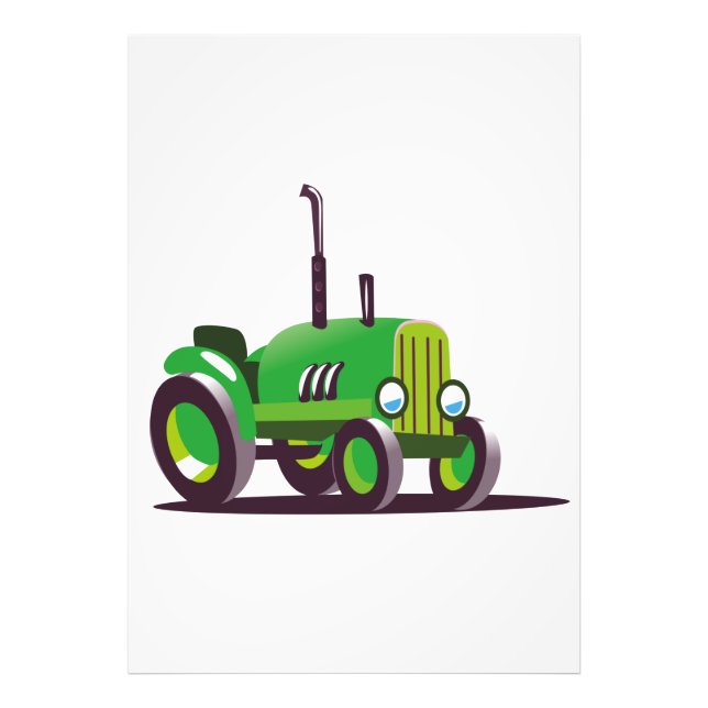 Foto Tractor verde lindo (Frente)
