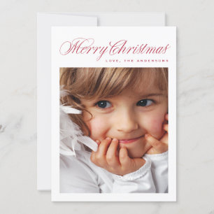 Foto tradicional de navidad roja clásica