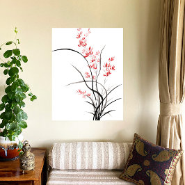 Foto Traditional Chinese Iris - one Poster