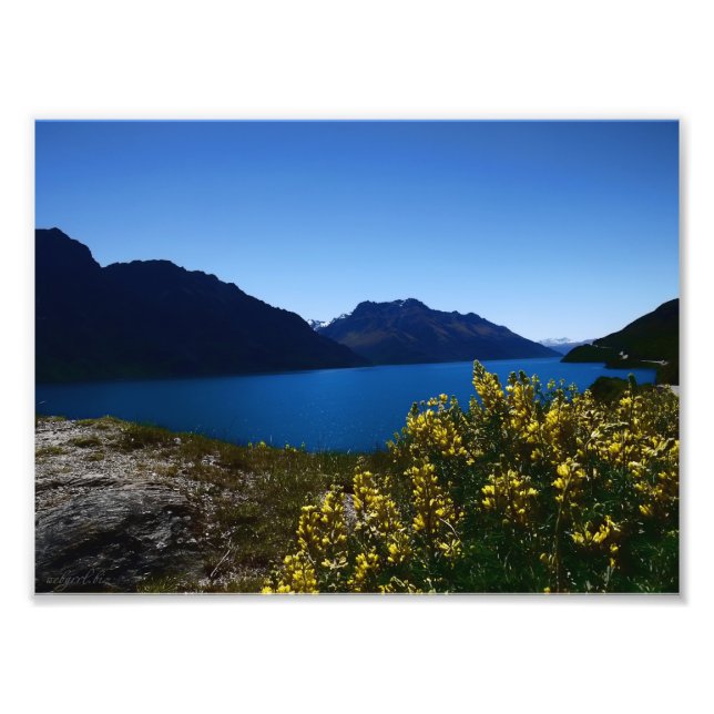 Foto Tranquilidad Blues South Island, Nueva Zelanda Fot (Frente)