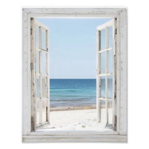 Foto Tranquilidad de la ventana de la playa