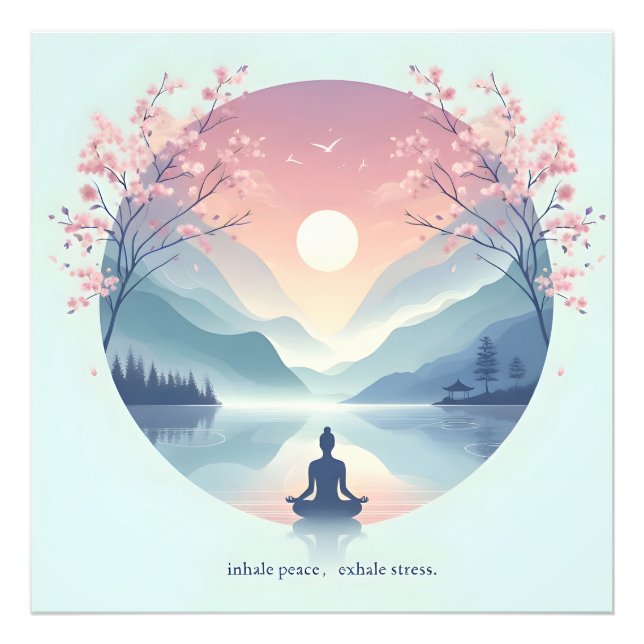 Foto Tranquilizador arte de meditación natural (Frente)