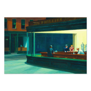 Foto Trazos nocturnos, 1942 por Edward Hopper