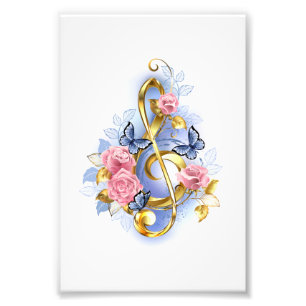 Foto Treble arrecife con rosas rosas rosas rosas