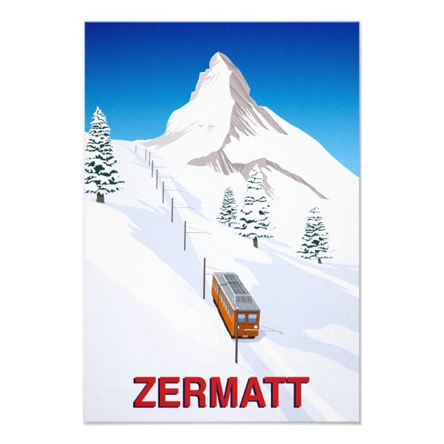 Foto Tren de esquí de Zermatt (Frente)