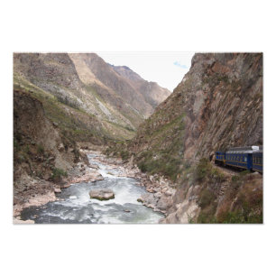 Foto Tren del carril del inca a la impresión de la fot