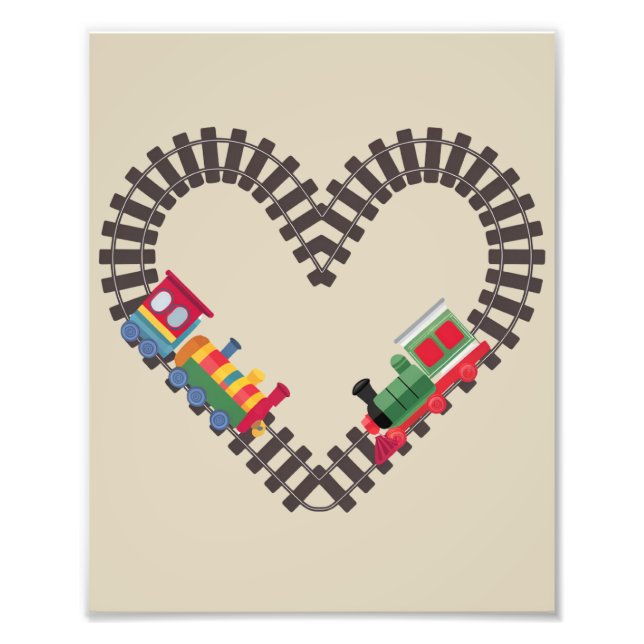 Foto Tren del Día de San Valentín Corazón de Ferrocarri (Frente)