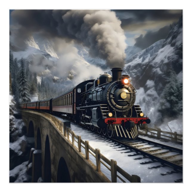 Foto Tren en las montañas (Frente)