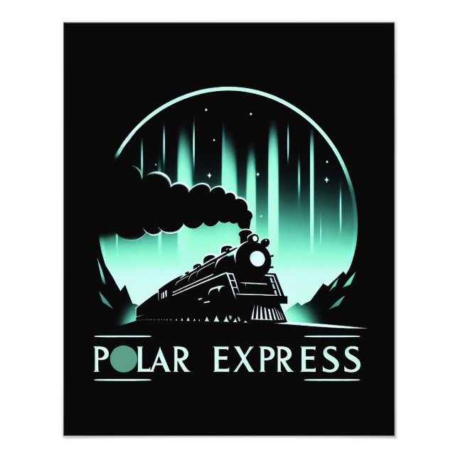 Foto Tren Polar Express elegante (Frente)