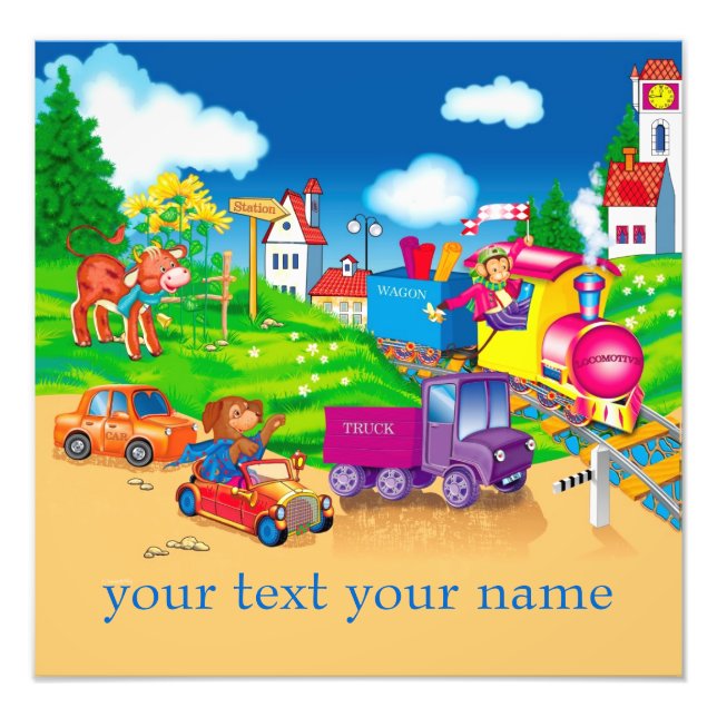 Foto tren y coche (Frente)