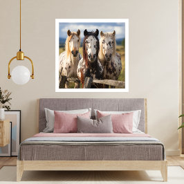 Foto Tres caballos Appaloosa