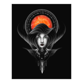 Foto Trilia Red Nebula Retrato BLKGS Naranja Sun