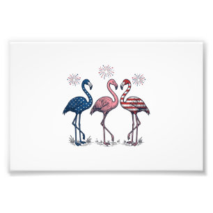 Foto Trío de Flamencos Patrióticos Diseño de Grabado Vi