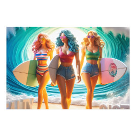 Foto Trío de Hermandad Salada Chicas Paseo por la Playa
