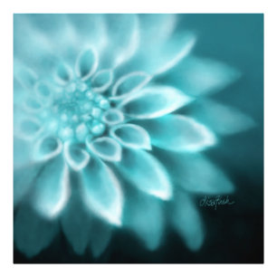 Foto Triptch de impresión acrílica de Dahlia de moda a 