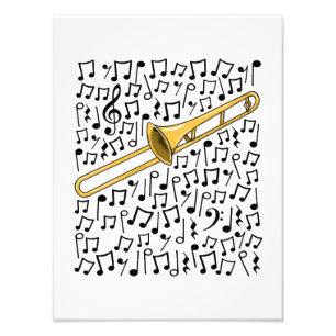 Foto Trombone Musical Notes Trombonista Brass Músico