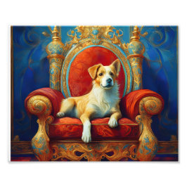 Foto Trono de perro de IA