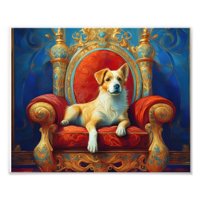 Foto Trono de perro de IA (Frente)