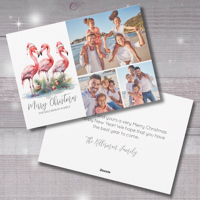 Foto Tropical de Navidad de Feliz (Tropical Merry Christmas Photo Holiday Card)
