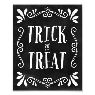 Foto Truco o trato   Impresión de arte de Halloween