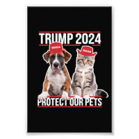 Trump 2024 Protege a Nuestros Animales Gatos Perro