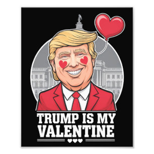 Foto Trump es mi San Valentín Día de San Valentín Retro