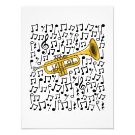 Foto Trumpet Music Notes Trumpeter: el músico de brass