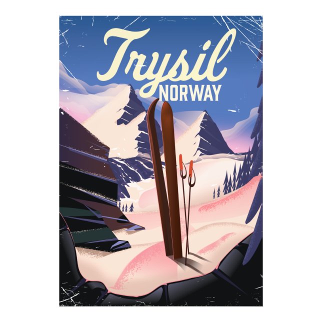 Foto Trysil Noruega esquí (Frente)