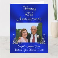 FOTO, Tu Tarjeta de Aniversario de Boda de Zafiro