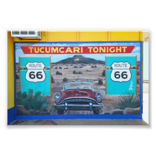 Foto Tucumcari Mural esta noche, Ruta 66, Nuevo México