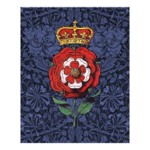 Tudor Rosa rojo y blanco