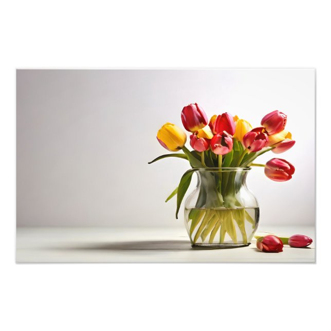 Foto Tulipanes de primavera para el Día de San Valentín (Frente)