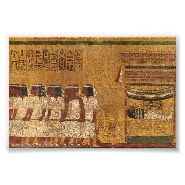 Foto Tumba Tutankhamun, pared este de la historia egipc (Frente)