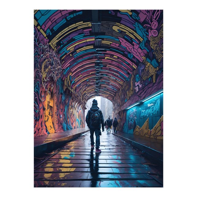 Foto Túnel De Arte De Graffiti (Frente)