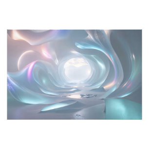 Foto Túnel de hielo surrealista de ensueño Tierra de fa