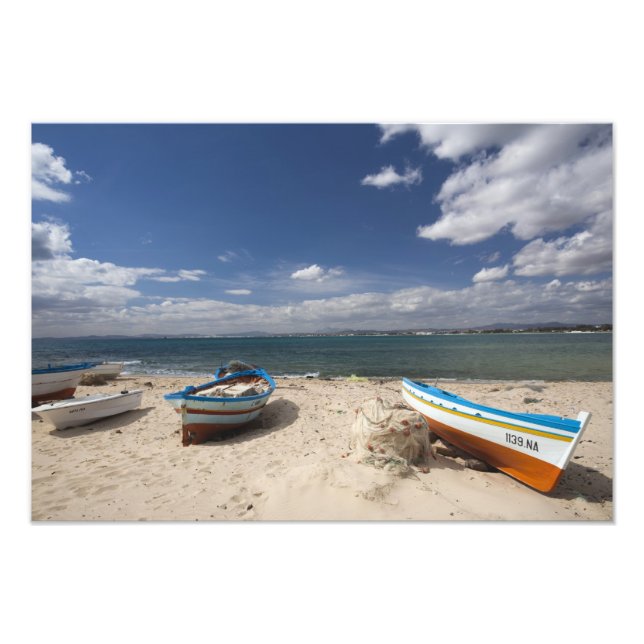 Foto Túnez, Cap Bon, Hammamet, barcos pesqueros en (Frente)