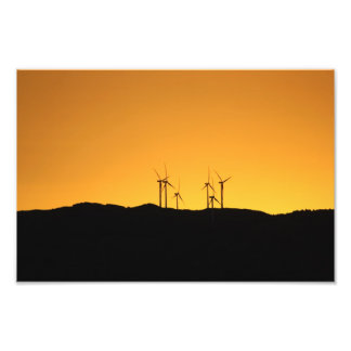 Foto Turbinas eólicas al atardecer