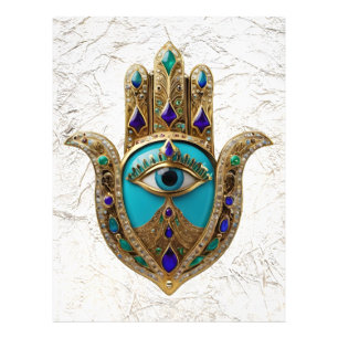Foto Turquoise Third Eye Hamsa