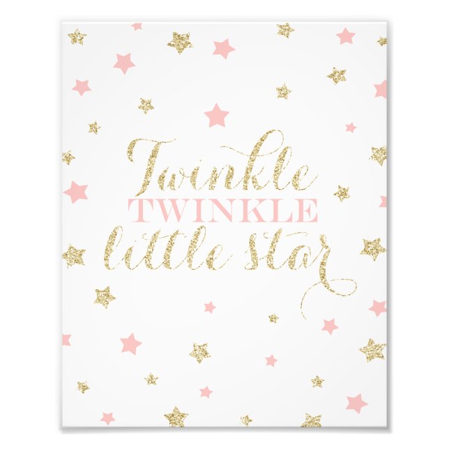 Foto Twinkle Twinkle Impresión de niñera de pequeñas es (Frente)