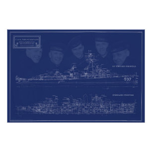 Foto U.S.S. The Sullivans Plano Artístico Detallado