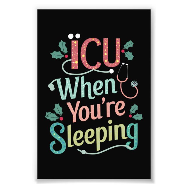 Foto UCI Cuando Estás Durmiendo Enfermera de UCI Navida (Frente)