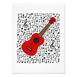 Foto Ukulele Notas Musicales Músico Uke Player