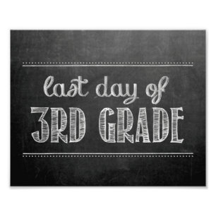 Foto Último día del Rótulo de 3er grado Chalkboard