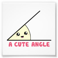 Un ángulo agudo y corto