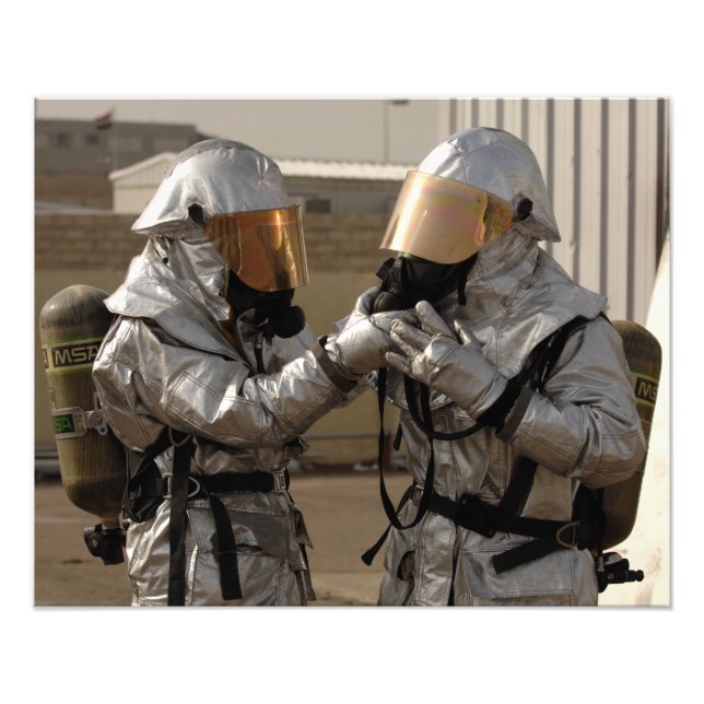 Foto Un bombero iraquí (Frente)