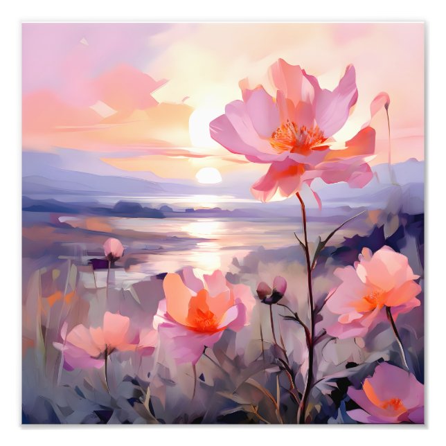 Foto Un campo de sueños en rosa (Frente)