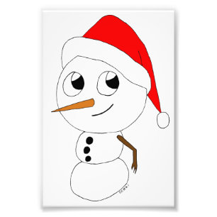 Foto un chibi snowman